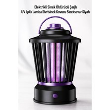 Byanes Elektrikli Sinek Öldürücü Şarjlı Uv Işıklı Lamba – Sivrisinek Kovucu, Taşınabilir Sineksavar ve Böcek Yakalama Cihazı