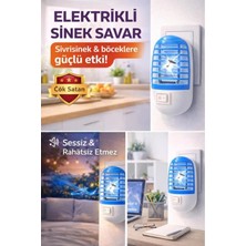 Byanes Elektrikli Sinek Savar - Uv Işıklı Priz Tipi Sessiz Böcek Öldürücü Cihaz - Sinek Kovucu