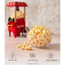 Eser Ticarett Teknoeser Patlamış Mısır Makinesi Ev Tipi Sıcak Hava Sağlıklı Popcorn Maker