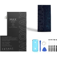 Woyax Premium Batarya 4530mAh iPhone 12 Pro Max Uyumlu Yüksek Performanslı Li-ion Pil