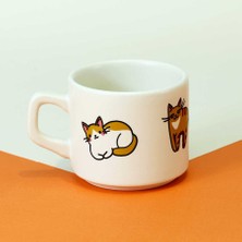 Yeşilay Kedi Desenli Seramik Kupa
