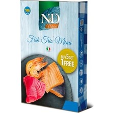 Esranın Dünyası Farmina Pet Foods (ナチュラル&デリシャス) Nd Balık Çeşitleri Kedi Konservesi 70 gr 6 Al 5 Öde