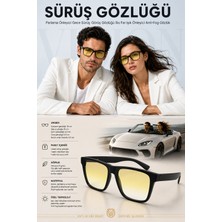 Transformacion Parlama Önleyici Gece Sürüş Gözlüğü - Anti-Fog Sis ve Far Işığı Engelleyici Sarı Camlı Siyah Kemik Çerçeveli Sürüş Görüş Gözlüğü 723383