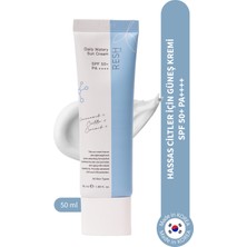 Resh Lab Daily Watery Sun Cream SPF50+ Pa++++ 50 ml Hassas Ciltler İçin Yüksek Korumalı Krem