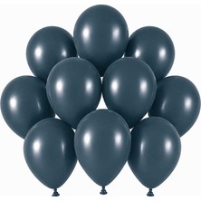 BeySüS Derin Okyanus Renk Lateks Retro Balon (13 cm) - 10 Adet