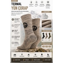 Oil Company Kum Termal Yün Çorap Unisex
