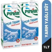 Pınar Süt Yarım Yağlı 1 Lt 4’lü Paket