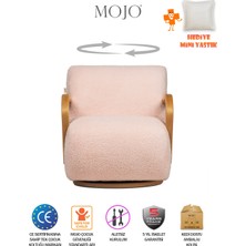 Mojo Soho Twist Dönen Ayaklı Çocuk Koltuğu Pembe