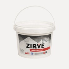 Zirve Plastik Tavan Boyası 3kg/1.6l Yüksek Örtücülü Mat Beyaz Tek