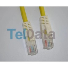 Teldata TLD-030YY Cat6 0.30MT Sarı Utp Patch Kablo (Kdo)