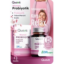 Quavit Women 10 Adet Probiyotik Kapsül Kadınlar İçin Cranberry ve İnülin İçerir