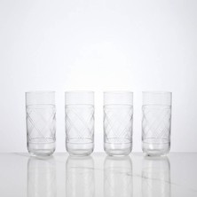 Qua Home Yvette 4lü Kristal Meşrubat Bardağı 440 cc