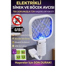 Byanes USB Sabit Mini Sinek Öldürücü LED Işıklı Haşere Kovucu Priz Tipi Sivrisinek Aparatı
