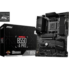 MSI Msı B550-A Pro Am4 Ddr4 4400(OC) HDMI Dp M.2 Usb3.2 Atx Anakart