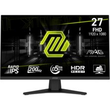 MSI Msı 27 Mag 274F 27 Inç 200Hz 0.5 Ms Full Hd Flat Rapid IPS Gaming Monitör