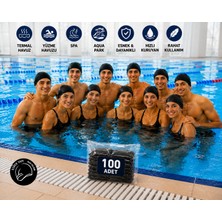 Belirtilmemiş Likralı Havuz Bonesi Siyah | Esnek Yüzme Bonesi | Termal Havuz, Spa, Aqua Park | Ekonomik Seri