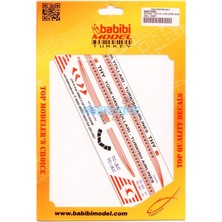 Babibi DAT01083 1/144 Ölçek, Thy, Airbus A320, Retro Şema, Dekal Çıkartma