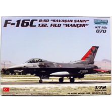 Hobbytime 070 1/72 Ölçek, F-16C B-50  Savaşan Şahin, Hancer 132.FILO, Savaş Uçağı Plastik Model Kiti