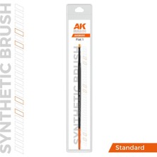 Ak Interactive AK B001 No.1 Yassı Uclu, Sentetik Kıllı Boya Fırçası