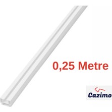 Cazimo Pvc Tekli Perde Rayı Korniş Sistemi Ölçü Seçenekli Tavan Kornişi