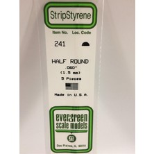 Evergreen 242 2,00*355 mm Yarım Daıre CUBUK-4ADET -Beyaz