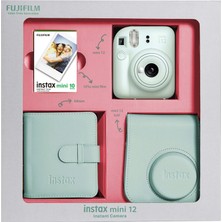 Fujifilm Fujıfılm Instax Mini 12 Bundle Box Anlık Fotoğraf Makinesi Nane Yeşili