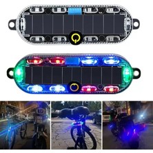 Uravas Store Powermaster PM-25928 Güneş Enerjili Çok Renkli LED Flaşörlü Ikaz Lambası Su Geçirmez