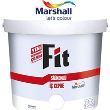 Marshall Fit Silikonlu Iç Cephe Duvar Boyası  10 Kg - KOKUSUZ-KOLAY Uygulanr-Damlatma Yapmaz