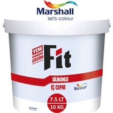 Marshall Fit Silikonlu Iç Cephe Duvar Boyası  10 Kg - KOKUSUZ-KOLAY Uygulanr-Damlatma Yapmaz