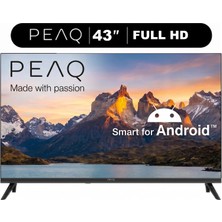 Peaq 43A7000 43'' Smart Tv – Android Işletim Sistemli, Dahili Uydu Alıcılı Full Hd LED Tv