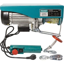 Tricraft 1020W Elektrikli Halatlı Vinç 250-500 kg 220V Profesyonel Kaldırma Vinci