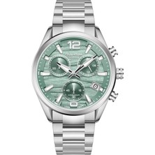 Quantum PWG1259.300 Quartz Çelik Gri Yeşil Kadran Safir Cam 41 mm Erkek Kol Saati