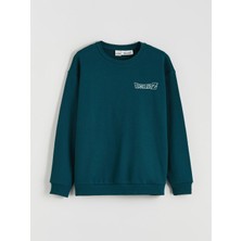 Lc Waikiki Yeni Sezon Bisiklet Yaka Dragon Ball Baskılı Erkek Kalın Sweatshirt