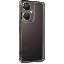 Elivora Newface Vivo Y27 Kılıf Razer Lensli Silikon - Yeşil