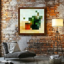 Tablofest Kare Kanvas Tablo Paradisträd Minecraft Tablosu Ev Ofis Salon Duvar Dekoru