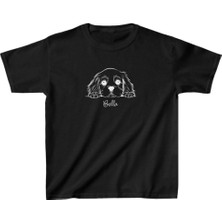 Velmora Fashion Unisex Çocuk Baskılı T-Shirt - Siyah