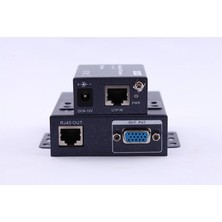 Vcom DD191 VGA RJ45 CAT5E-6 Extender Metal 100M Uzatıcı (Kdo)