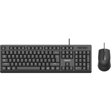 Philips SPT6234B Kablolu Türkçe Q Klavye&mouse Set Siyah (Kdo)