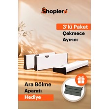 Büyük Boy Ayarlı Çekmece Ayırıcı 3'lü Paket