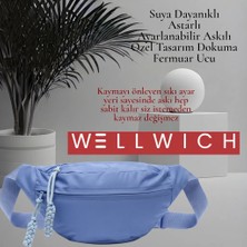 Wellwich Mavi Renk Çapraz Çanta Bel Çantası Spor Çantası Ultra Hafif Oxford Kumaş Suya Dayanıklı