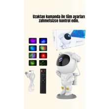 Uravas Store Bluetooth ve Dahili Ses Özellikli Astronot Projeksiyon Lambası