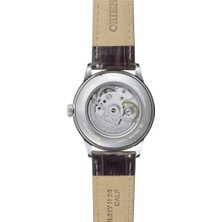 Orient Bambino RA-BB0001E30B Kurmalı Otomatik Deri Kahverengi Yeşil Kadran 39 mm Erkek Kol Saati