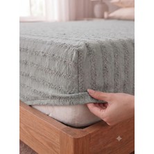Miabella Home  Çift Kişilik Lastikli Çarşaf %100 Pamuk Armürlü Fitted Yumuşak Dokulu Tek Kişilik Lastikli Çarşaf