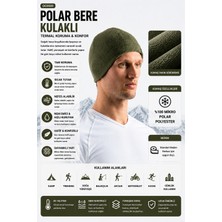 Oil Company Haki Polar Unisex Bere Kulaklı