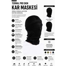 Oil Company Termal Pro Skin Siyah Balaklava Unisex
