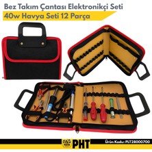 Bez Takım Çantası Elektronikçi Seti 40W Havya Seti 12 Parça PLT28000700