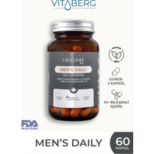 Heiluna Men’s Daily Multivitamin 60 Kapsül – Red Ginseng, Likopen & Saw Palmetto