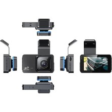 Uravas Store Araç Içi Çift Lens Wifi Dash Cam 1080P Gece Görüşlü Çarpışma Algılamalı Video Kamera