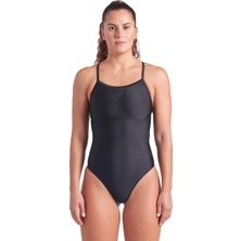 Arena Solid Swimsuit Lightdrop Back Kadın Siyah Yüzücü Mayo 005909501