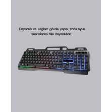 Uravas Store Rgb Aydınlatmalı Klavye Mouse Seti – USB Bağlantılı, Türkçe Q, Ayarlanabilir Dpı, Ergonomik Yapı
